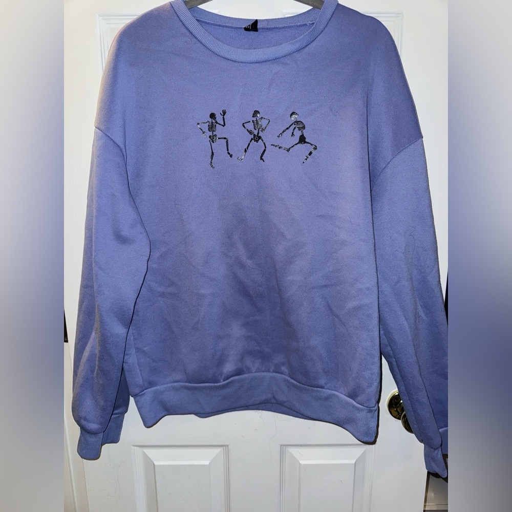 Purple Graphic Sweater